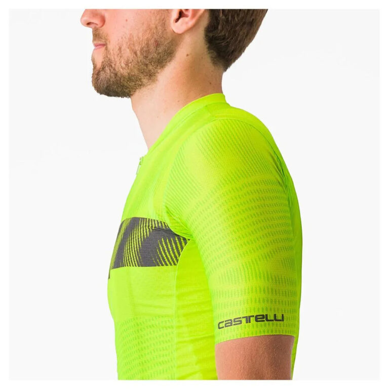 Castelli Unlimited Endurance Short Sleeve Jersey M Electric Lime / Dark Gray - 2XL Electric Lime / Dark Gray - Image 6