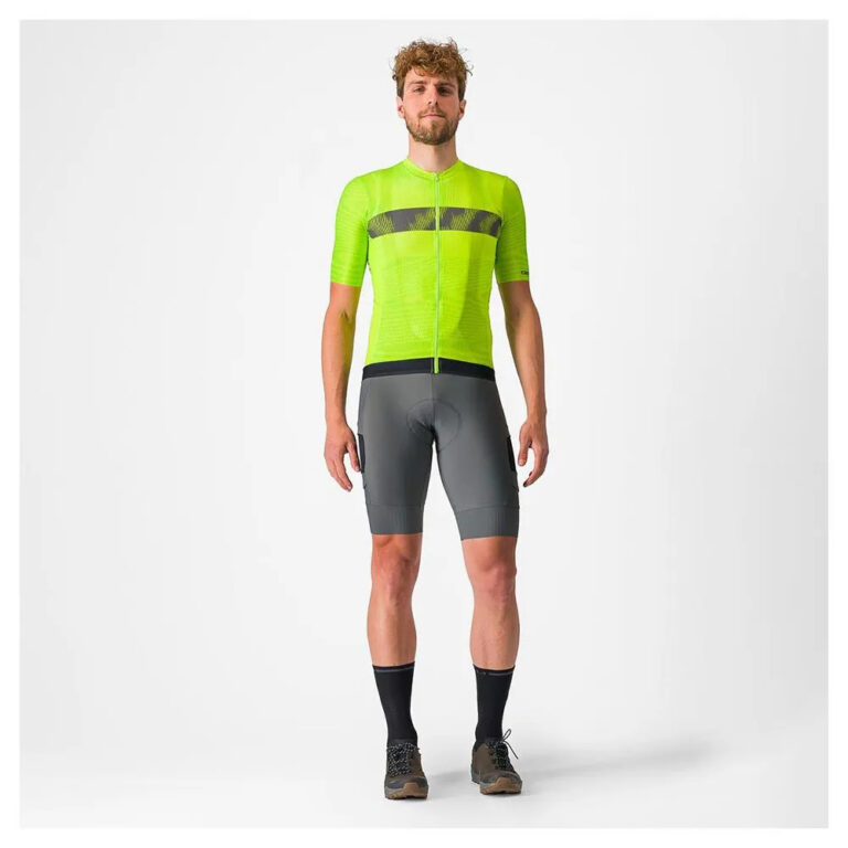 Castelli Unlimited Endurance Short Sleeve Jersey M Electric Lime / Dark Gray - 2XL Electric Lime / Dark Gray - Image 7