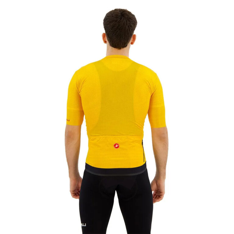 Castelli Unlimited Endurance Short Sleeve Jersey XL Goldenrod / Rich Red - Image 2