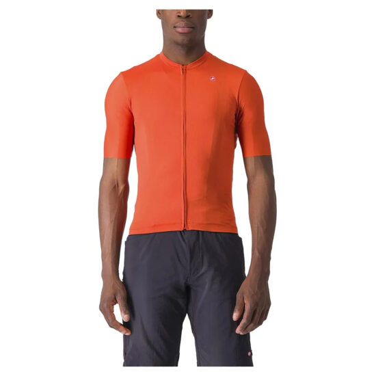 Castelli Unlimited Entrata 2 Short Sleeve Jersey M Orange Rust / Gray