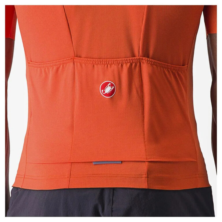 Castelli Unlimited Entrata 2 Short Sleeve Jersey M Orange Rust / Gray - Image 4