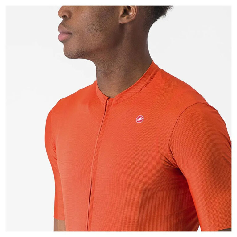 Castelli Unlimited Entrata 2 Short Sleeve Jersey M Orange Rust / Gray - Image 5