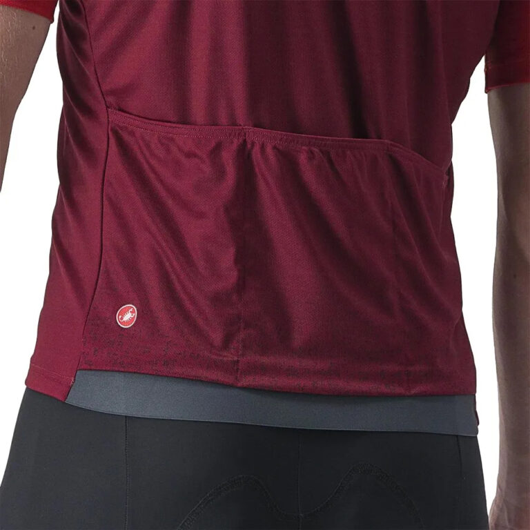 Castelli Unlimited Entrata Short Sleeve Jersey M Dark Red / Bordeaux - L Dark Red / Bordeaux - Image 3