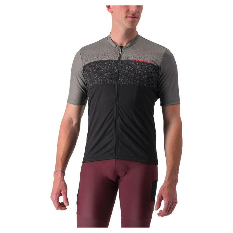 Castelli Unlimited Entrata Short Sleeve Jersey L Gunmetal Grey / Black - XL Gunmetal Grey / Black