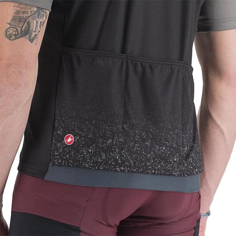 Castelli Unlimited Entrata Short Sleeve Jersey L Gunmetal Grey / Black - XL Gunmetal Grey / Black - Image 3