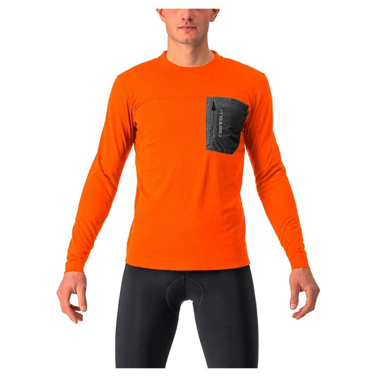 Castelli Unlimited Merino Long Sleeve Jersey L Dark Orange