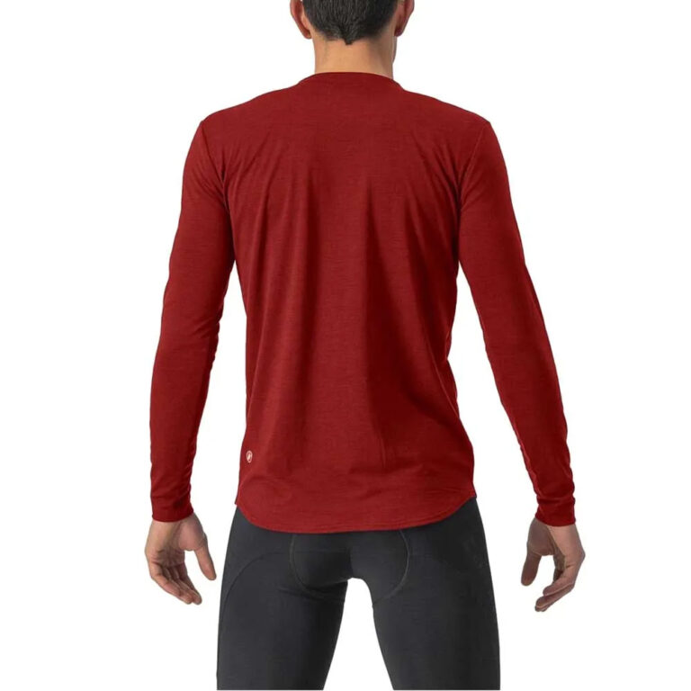 Castelli Unlimited Merino Long Sleeve Jersey M Red Ocre / Dark Grey - Image 2