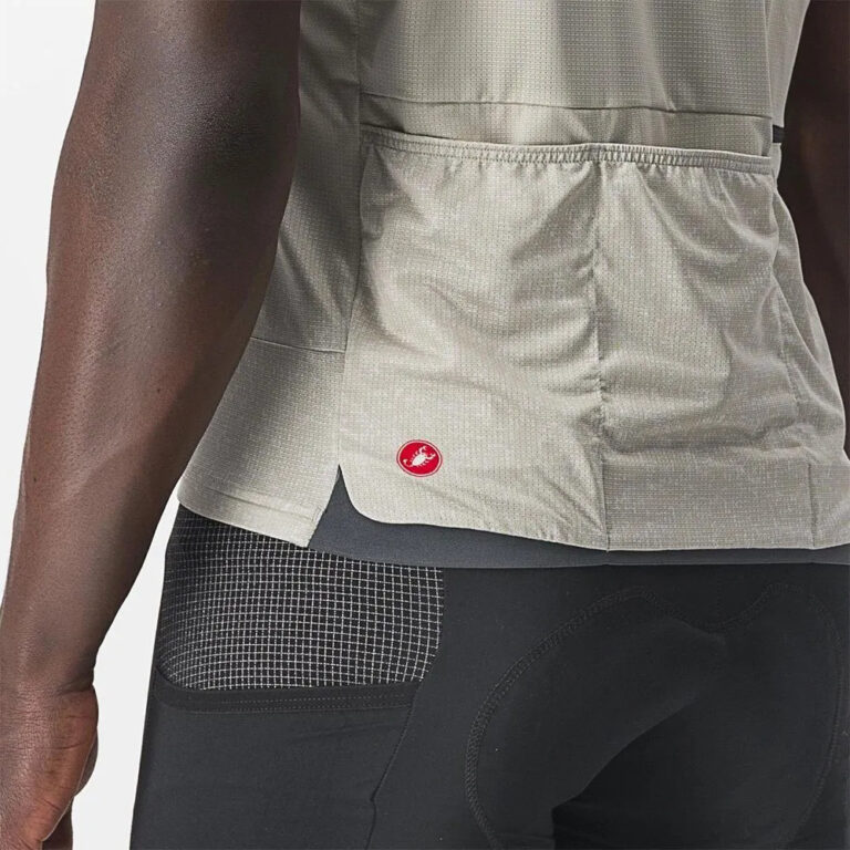 Castelli Unlimited Terra Short Sleeve Jersey M Travertine Grey - 2XL Travertine Grey - Image 4