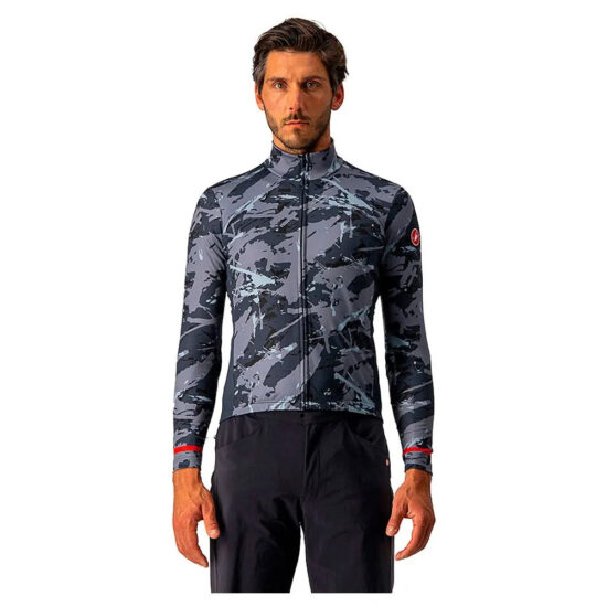 Castelli Unlimited Thermal Long Sleeve Jersey L Grey / Blue - 2XL Grey / Blue