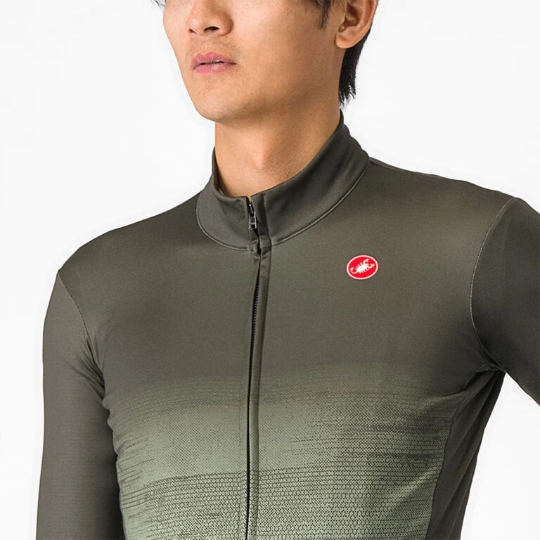 Castelli Unlimited Thermal Long Sleeve Jersey 2XL Deep Green - Image 5