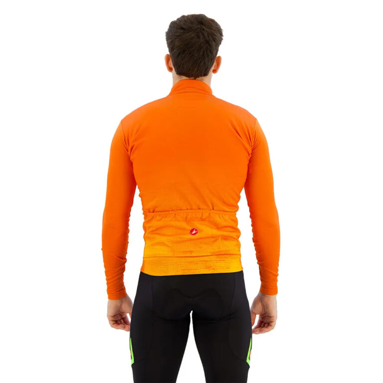 Castelli Unlimited Thermal Long Sleeve Jersey M Orange Rust - Image 2