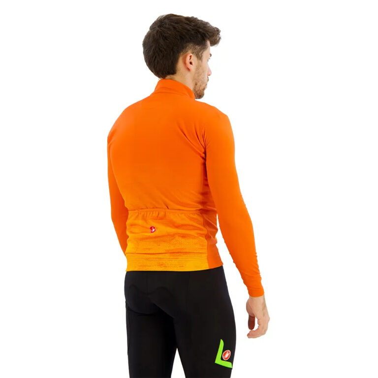 Castelli Unlimited Thermal Long Sleeve Jersey M Orange Rust - Image 4