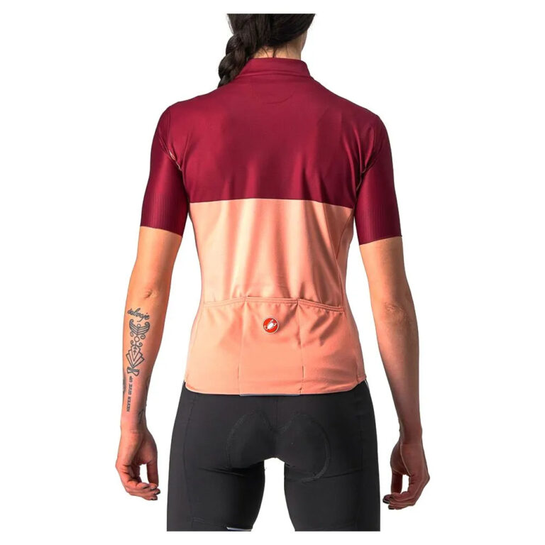 Castelli Velocissima Short Sleeve Jersey XS Blush / Bordeaux - XL Blush / Bordeaux - Image 2