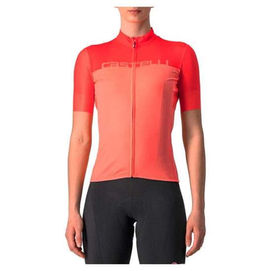 Castelli Velocissima Short Sleeve Jersey XS Coral Flash / Brilliant Pink - L Coral Flash / Brilliant Pink