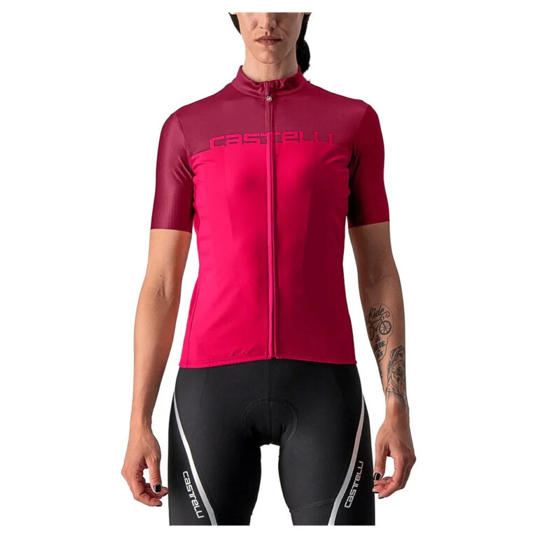 Castelli Velocissima Short Sleeve Jersey XS Red Persian / Bordeaux - M Red Persian / Bordeaux