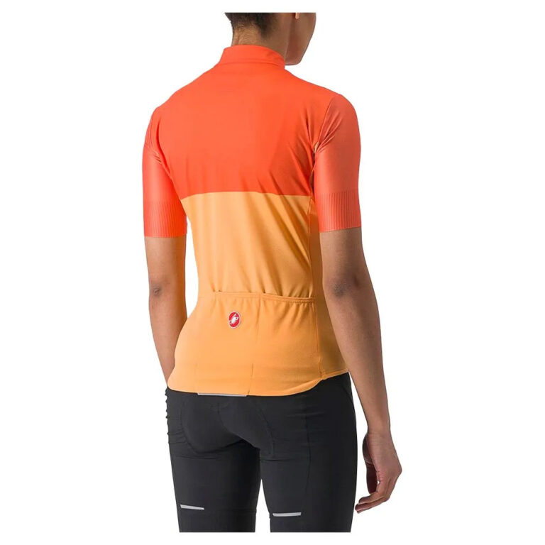 Castelli Velocissima Short Sleeve Jersey S Soft Orange / Scarlet Ibis - L Soft Orange / Scarlet Ibis - Image 2