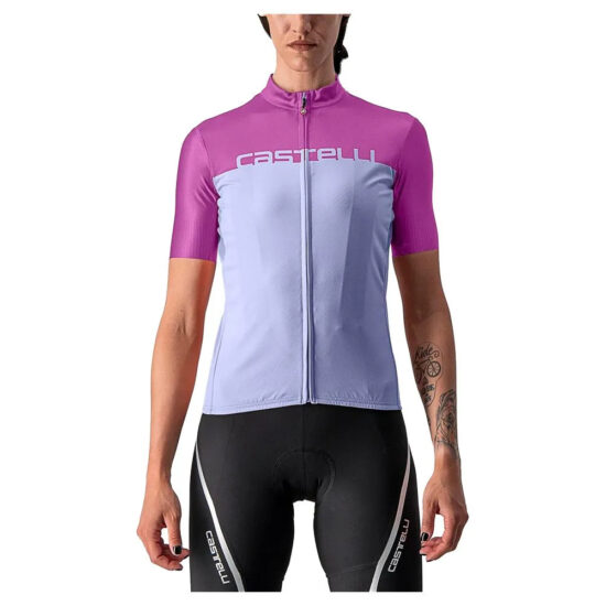 Castelli Velocissima Short Sleeve Jersey XS Violet Mist / Amethyst - L Violet Mist / Amethyst