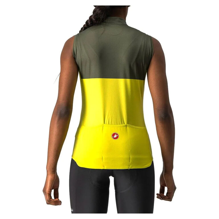 Castelli Velocissima Sleeveless Jersey S Sulphur / Military Green - XL Sulphur / Military Green - Image 2