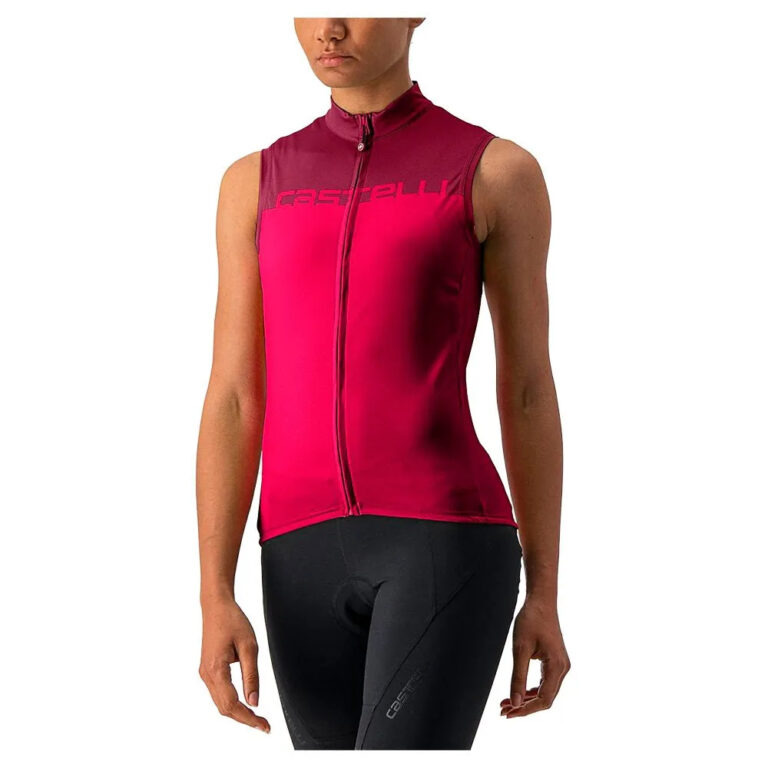 Castelli Velocissima Sleeveless Jersey XS Red Persian / Bordeaux - XL Red Persian / Bordeaux