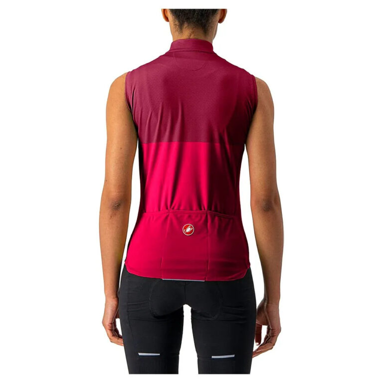 Castelli Velocissima Sleeveless Jersey XS Red Persian / Bordeaux - XL Red Persian / Bordeaux - Image 2