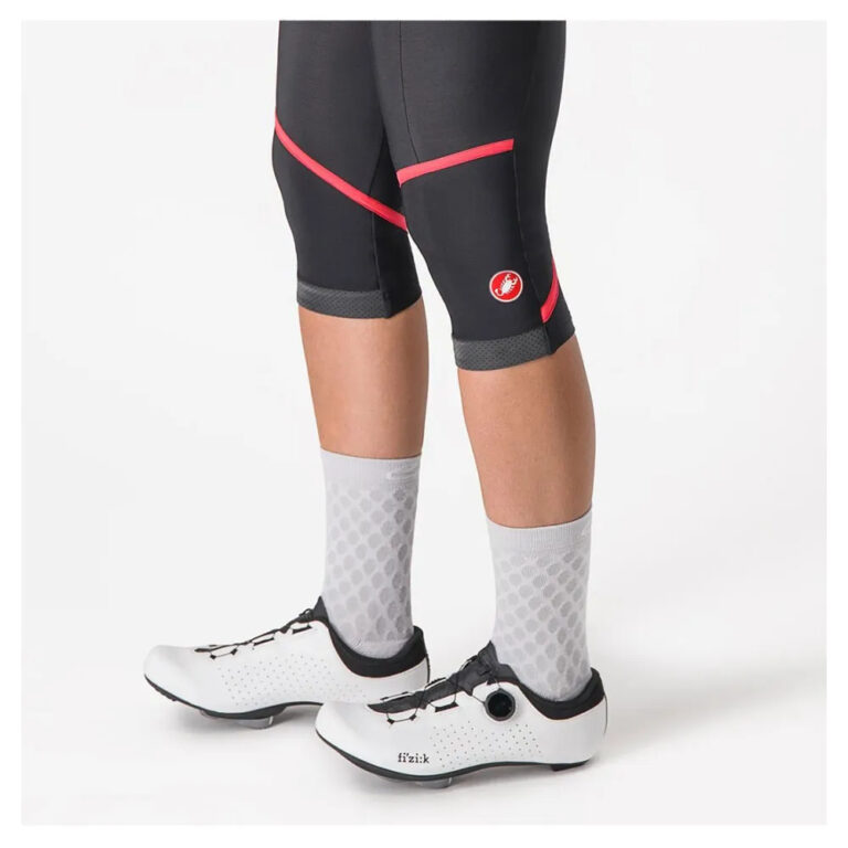 Castelli Velocissima Thermal 3/4 Bib Tights XS Black / Hibiscus - XL Black / Hibiscus - Image 8