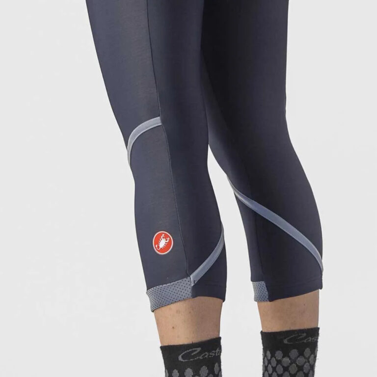 Castelli Velocissima Thermal 3/4 Tights S Savile Blue / Silver / Silver Reflex - L Savile Blue / Silver / Silver Reflex - Image 3