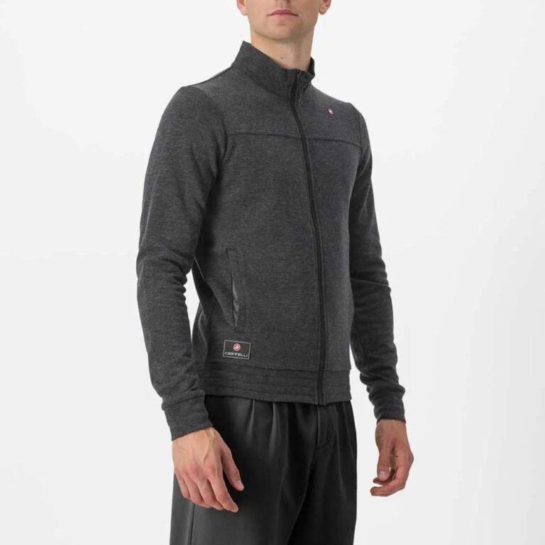 Castelli Vigorelli Track Jacket M Dark Gray - L Dark Gray - Image 3