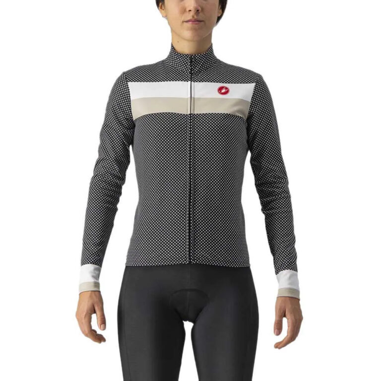 Castelli Volare Long Sleeve Jersey S Black / White / Chalk - XL Black / White / Chalk