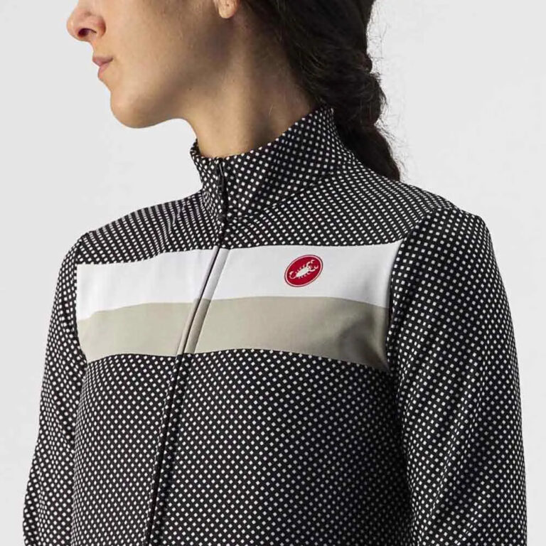 Castelli Volare Long Sleeve Jersey S Black / White / Chalk - XL Black / White / Chalk - Image 4