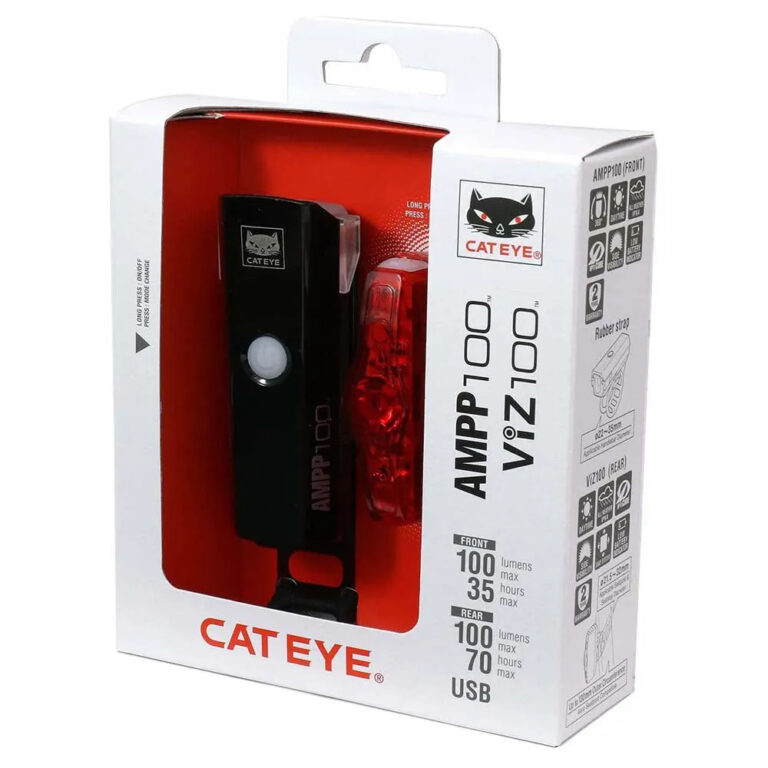 Cateye AMPP100+ViZ150 Light Set One Size Black - Image 3