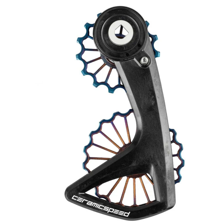 Ceramicspeed OSPW RS 3D-Ti Sram Red/Force AXS Oil Slick Derrailleur Cage One Size Black / Oil Slick