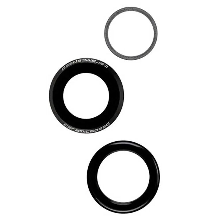 Ceramicspeed Outboard Coated Headset Spacer 1-1/8&amp;acute;&amp;acute; To 1-1/4&amp;acute;&amp;acute; 34/44 mm Black / Silver