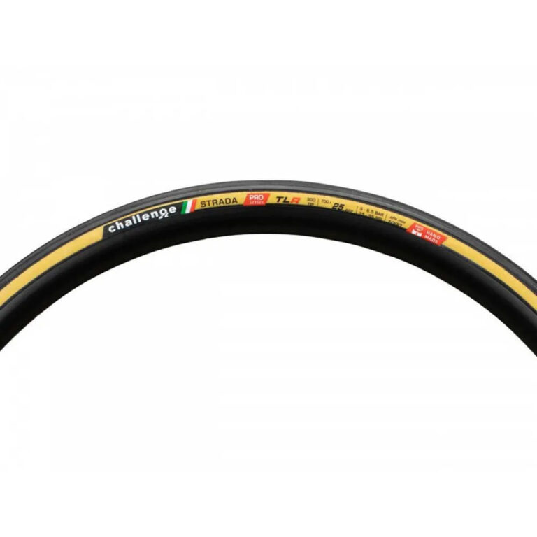 Challenge Strada Pro Tubeless 700C X 25 Road Tyre 700C x 25 Black / Beige - Image 3