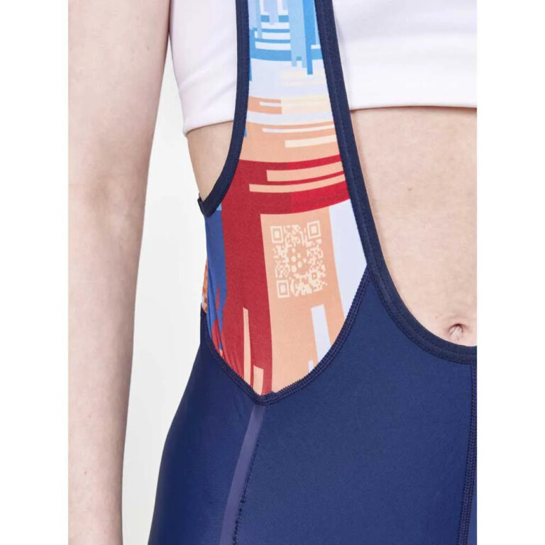 Craft ADV Endur Bib Shorts XS Blaze / Multi - L Blaze / Multi - Image 4