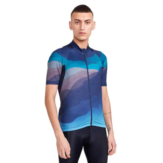 Craft ADV Endur Graphic Short Sleeve Jersey S Aquamarine / Multi - XL Aquamarine / Multi