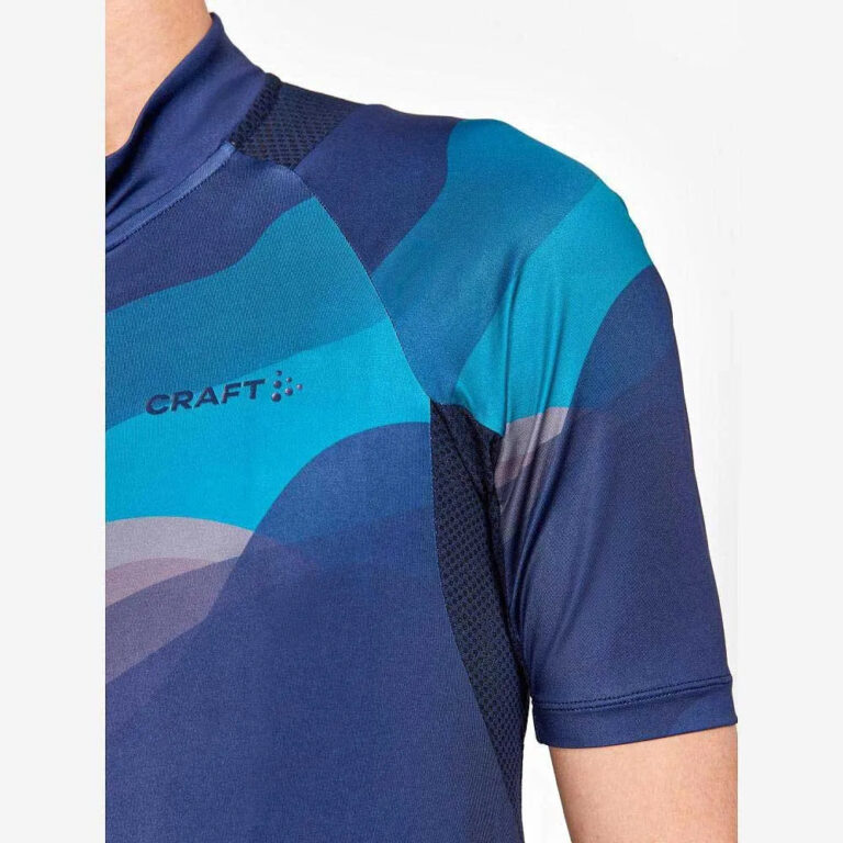 Craft ADV Endur Graphic Short Sleeve Jersey S Aquamarine / Multi - XL Aquamarine / Multi - Image 4