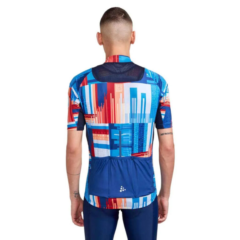 Craft ADV Endur Graphic Short Sleeve Jersey S Blaze / Multi - XL Blaze / Multi - Image 2