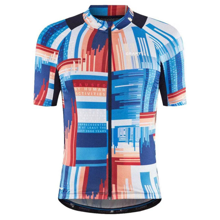 Craft ADV Endur Graphic Short Sleeve Jersey S Blaze / Multi - XL Blaze / Multi - Image 3