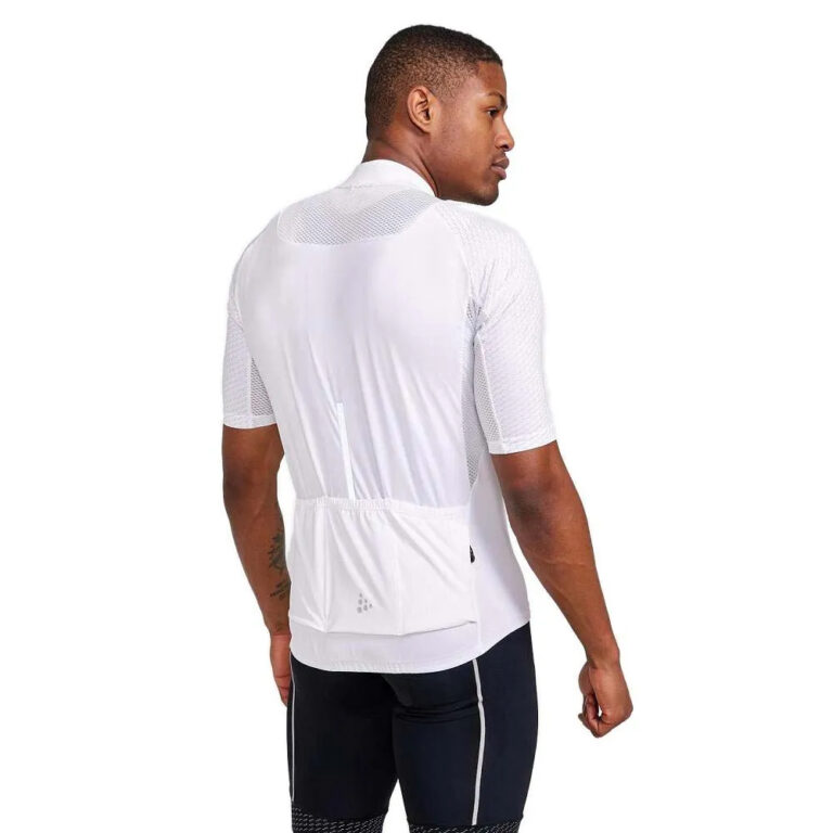 Craft ADV Endur Lumen Short Sleeve Jersey S Ash White / Flumino - 2XL Ash White / Flumino - Image 2