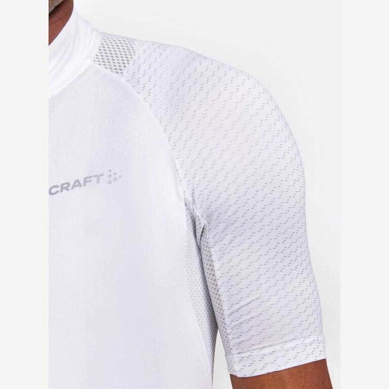 Craft ADV Endur Lumen Short Sleeve Jersey S Ash White / Flumino - 2XL Ash White / Flumino - Image 5