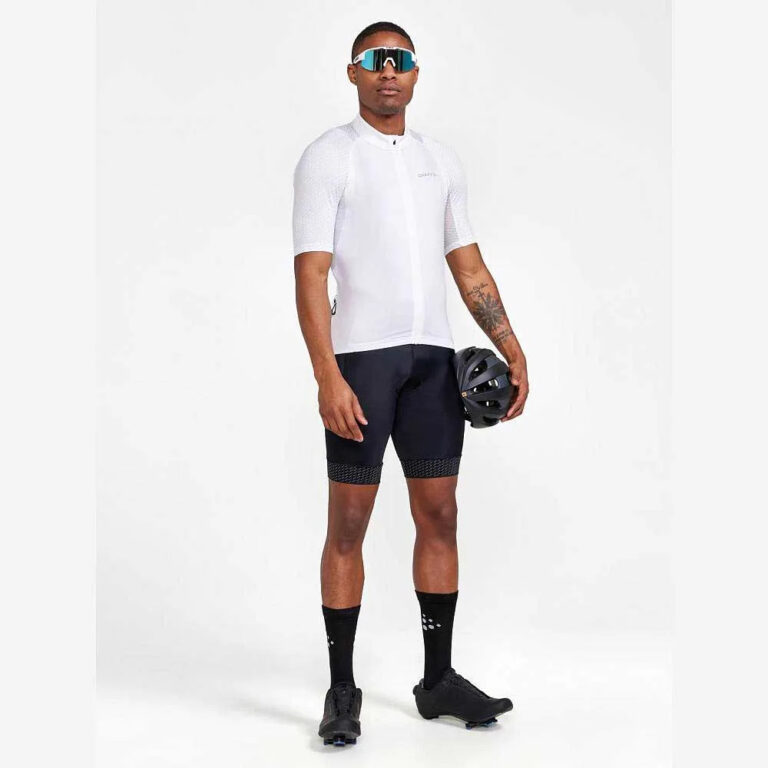 Craft ADV Endur Lumen Short Sleeve Jersey S Ash White / Flumino - 2XL Ash White / Flumino - Image 7