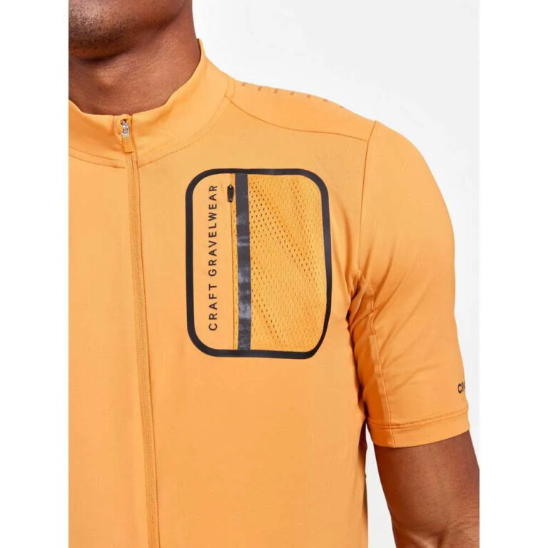 Craft ADV Gravel Short Sleeve Jersey S Desert - XL Desert - Image 4