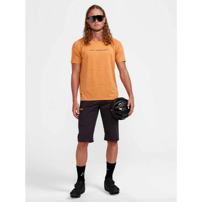 Craft ADV Gravel Short Sleeve Jersey S Desert / Melange - XL Desert / Melange - Image 7