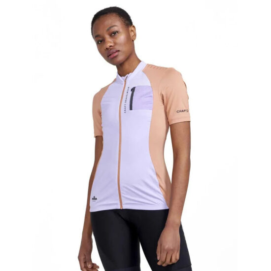 Craft ADV Gravel Short Sleeve Jersey XS Lavender / Cliff - L Lavender / Cliff