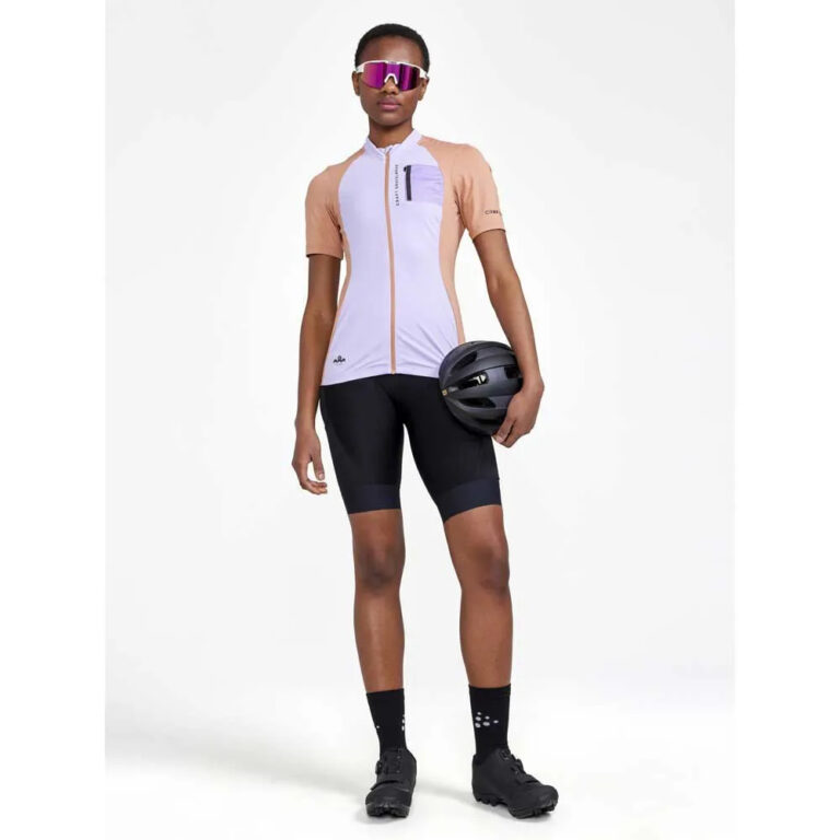 Craft ADV Gravel Short Sleeve Jersey XS Lavender / Cliff - L Lavender / Cliff - Image 6