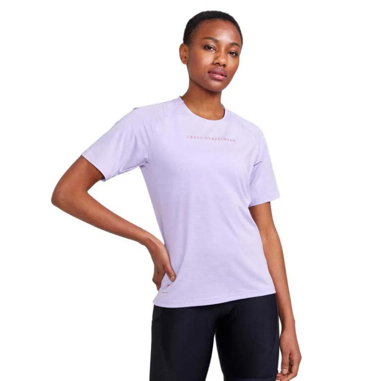 Craft ADV Gravel Short Sleeve Jersey S Lavender / Melange - L Lavender / Melange