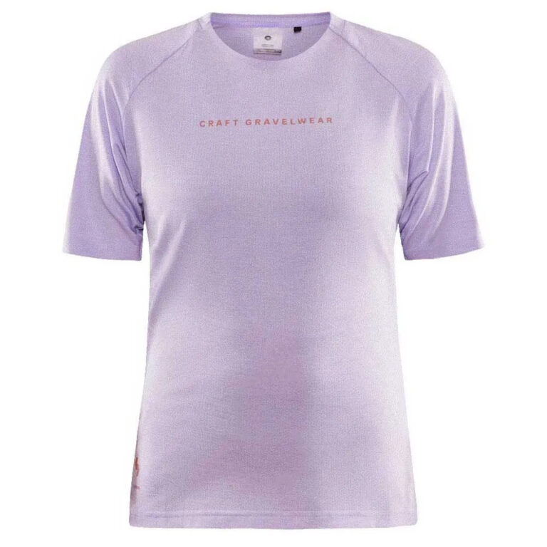 Craft ADV Gravel Short Sleeve Jersey S Lavender / Melange - L Lavender / Melange - Image 3