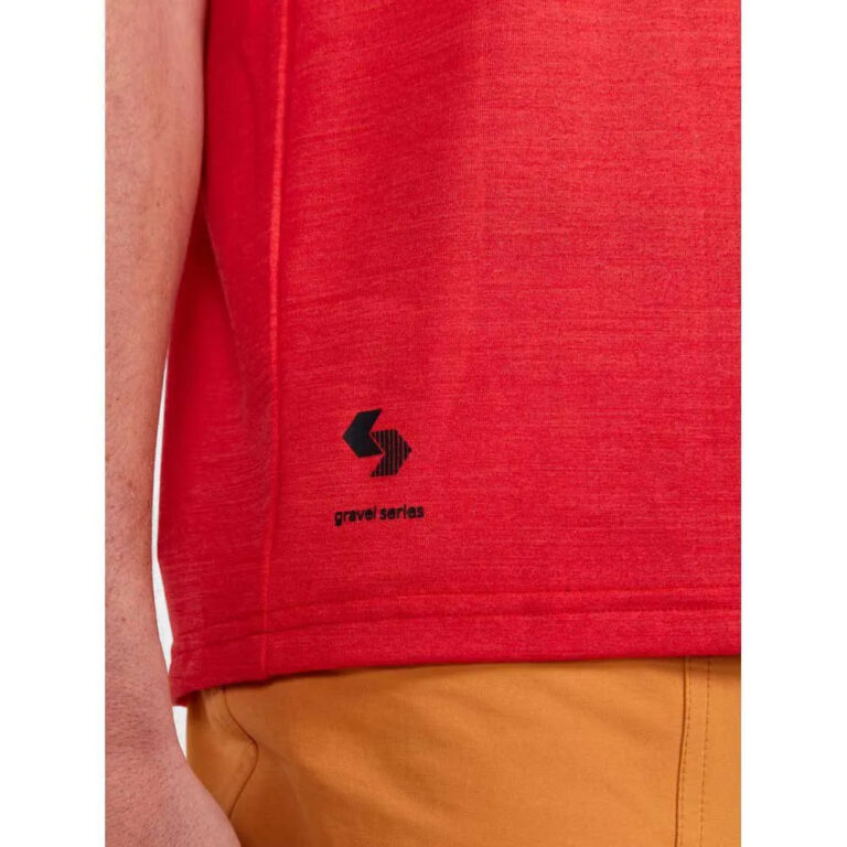 Craft ADV Gravel Short Sleeve Jersey M Reddish / Melange - L Reddish / Melange - Image 5