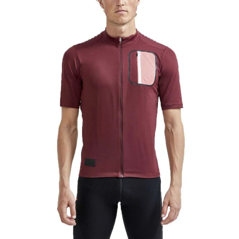 Craft ADV Offroad Short Sleeve Jersey S Truffle / Coral - L Truffle / Coral - Image 2