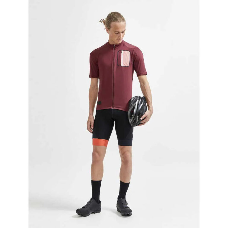 Craft ADV Offroad Short Sleeve Jersey S Truffle / Coral - L Truffle / Coral - Image 4